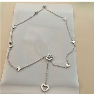 Tiffany & Co. heart link lariat necklace